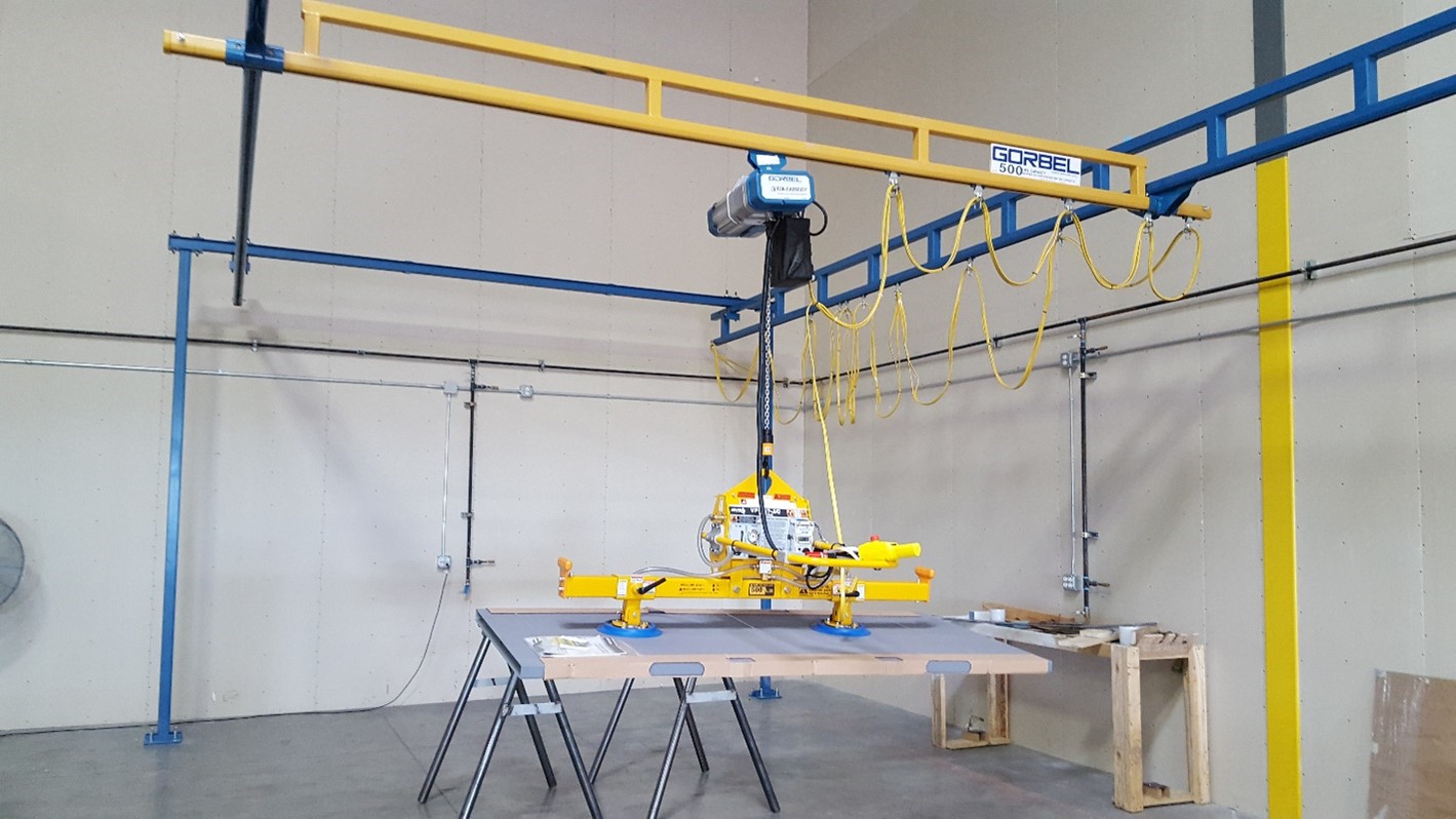 GORBEL WORK STATION CRANE WITH VACCUUM LIFT
